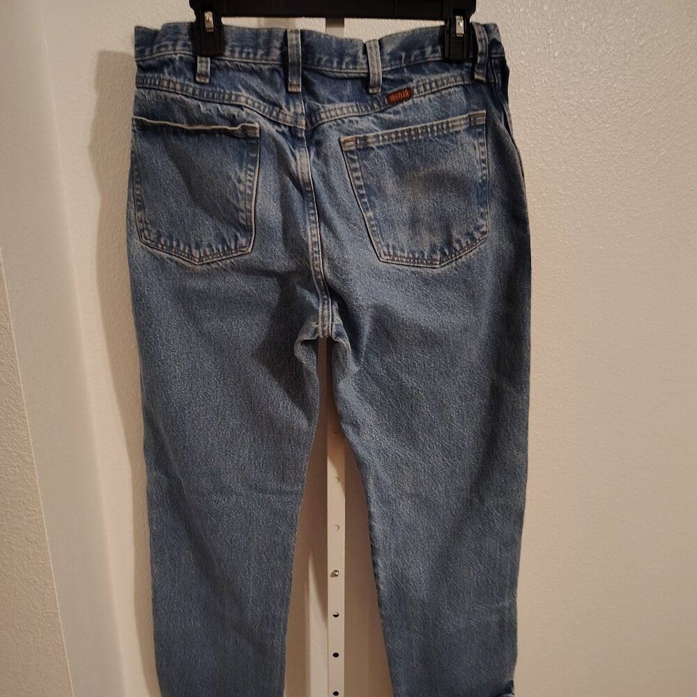 Rustler Men's Work Jeans Size 34 x 32 Cotton Denim